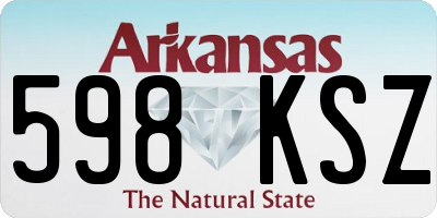 AR license plate 598KSZ