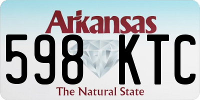 AR license plate 598KTC