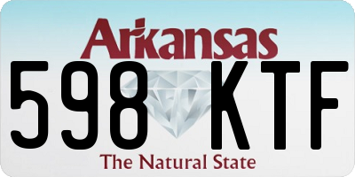AR license plate 598KTF