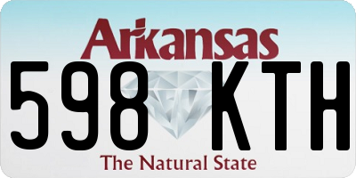AR license plate 598KTH