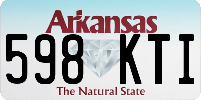 AR license plate 598KTI