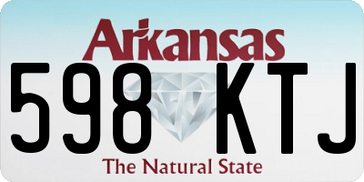 AR license plate 598KTJ