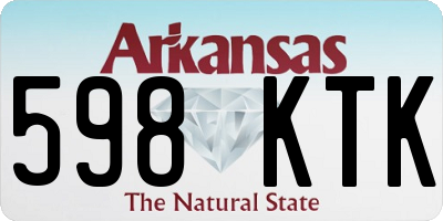 AR license plate 598KTK