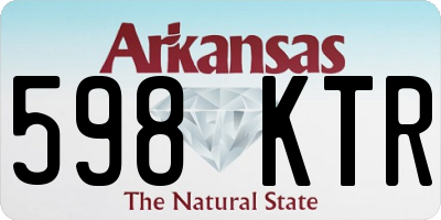 AR license plate 598KTR