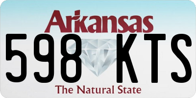 AR license plate 598KTS