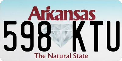 AR license plate 598KTU