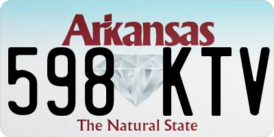 AR license plate 598KTV