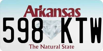 AR license plate 598KTW