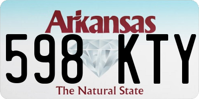 AR license plate 598KTY