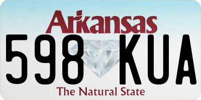 AR license plate 598KUA