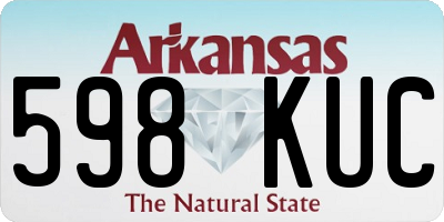 AR license plate 598KUC