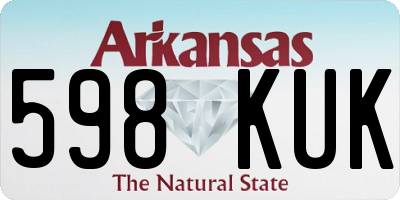 AR license plate 598KUK