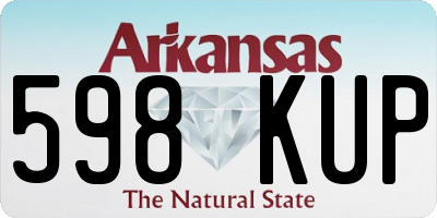 AR license plate 598KUP