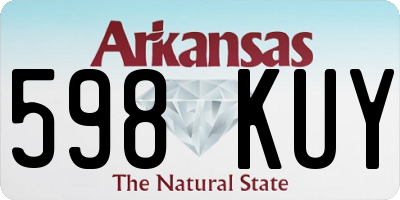 AR license plate 598KUY