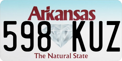 AR license plate 598KUZ