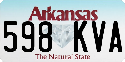 AR license plate 598KVA