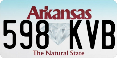 AR license plate 598KVB