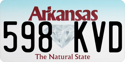AR license plate 598KVD