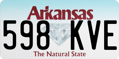 AR license plate 598KVE