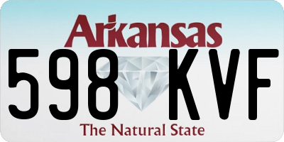 AR license plate 598KVF