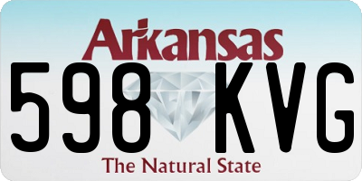 AR license plate 598KVG