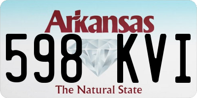 AR license plate 598KVI