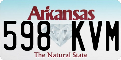 AR license plate 598KVM