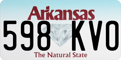 AR license plate 598KVO