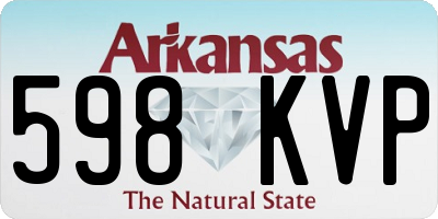 AR license plate 598KVP