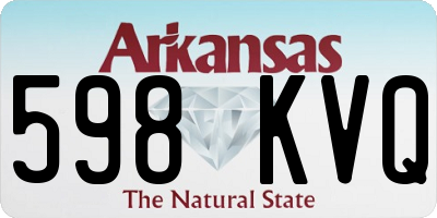AR license plate 598KVQ