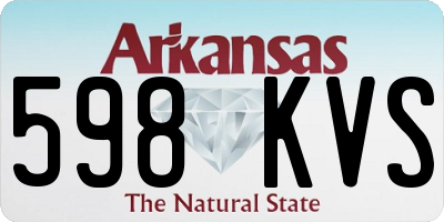 AR license plate 598KVS