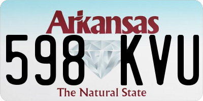 AR license plate 598KVU