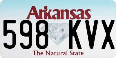 AR license plate 598KVX