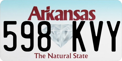 AR license plate 598KVY
