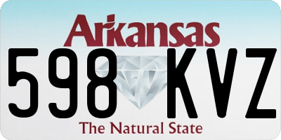 AR license plate 598KVZ