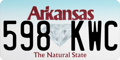 AR license plate 598KWC