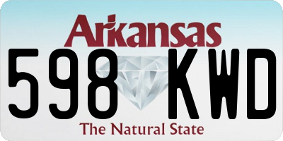 AR license plate 598KWD