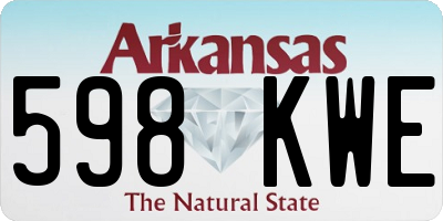 AR license plate 598KWE