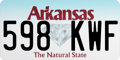 AR license plate 598KWF