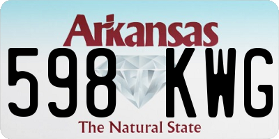 AR license plate 598KWG