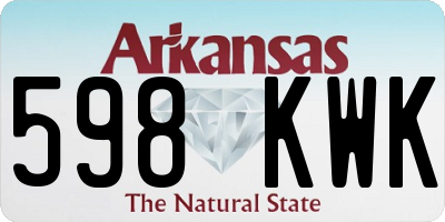 AR license plate 598KWK