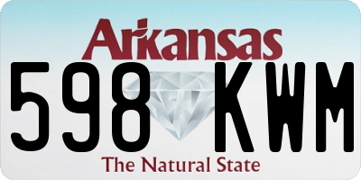 AR license plate 598KWM