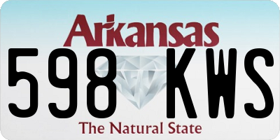 AR license plate 598KWS