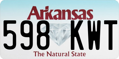 AR license plate 598KWT