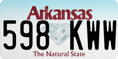 AR license plate 598KWW