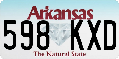 AR license plate 598KXD