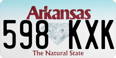 AR license plate 598KXK