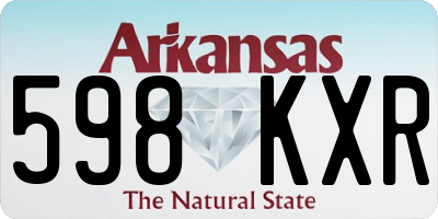 AR license plate 598KXR