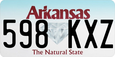 AR license plate 598KXZ