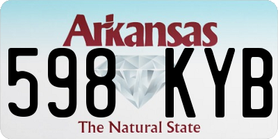 AR license plate 598KYB